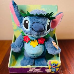 Disney Stitch 15" Plush-Dances and Sings! NIB!!